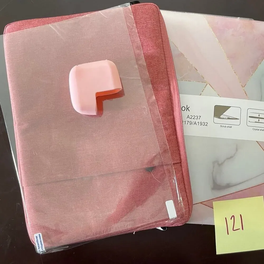 MacBook New Air 13” shell with red soft case